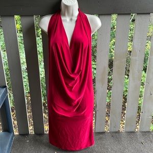 Red Backless - low cut - top or mini dress Sleeveless